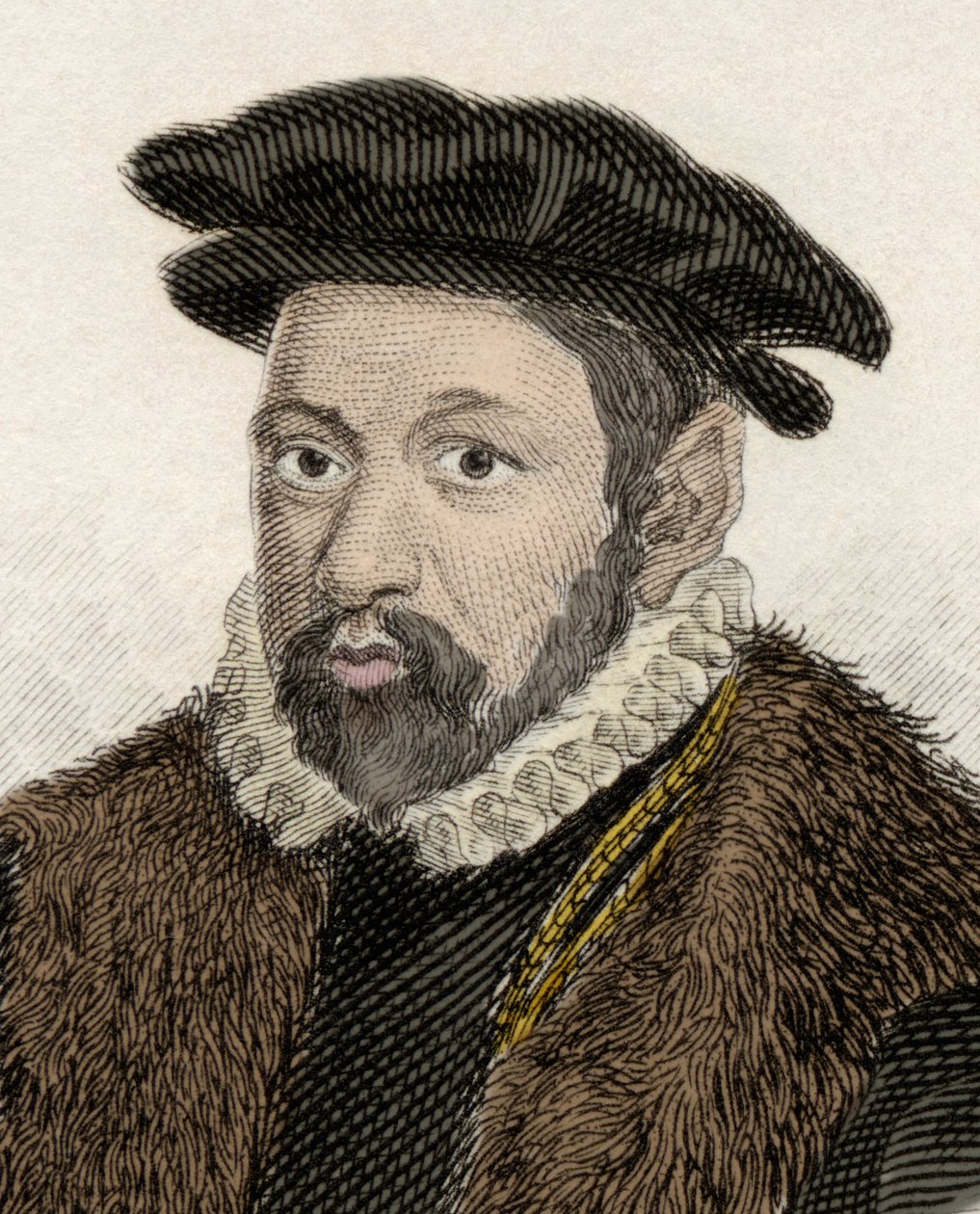 Sir Nicholas Bacon (1510-1579) angol politikus és jogász portréja. alkotó: Unknown artist