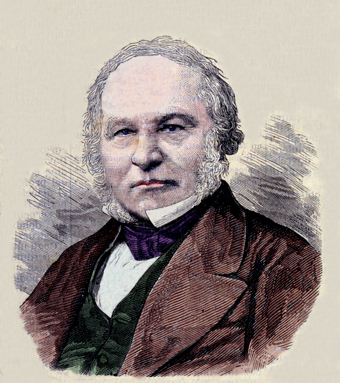 Sir Rowland Hill (1795-1879), a postai bélyeg feltalálójának portréja. alkotó: Unknown artist
