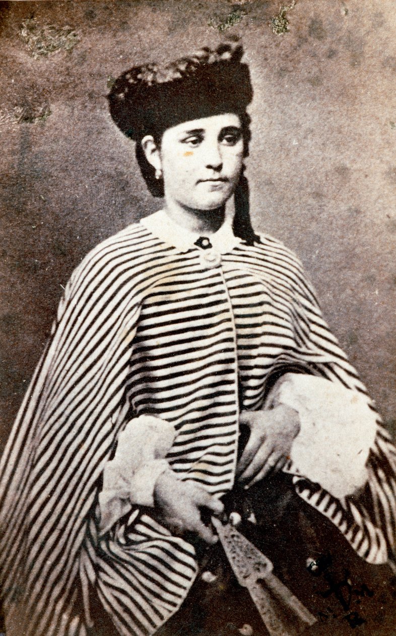 Teresita Garibaldi (1845-1903), az olasz hazafi és a Risorgimento Giuseppe Garibaldi (1807-1882) hősének és első feleségének, Anitának (1821-1849) portréja. Fényképészeti Magángyűjtemény alkotó: Unknown artist