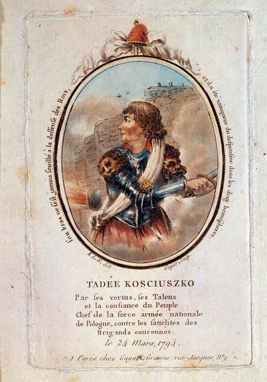 Tádé (Tadeusz) Kosciuszko (Kosciusko) (1746-1817), lengyel hazafi portréja március 24-én alkotó: Unknown artist