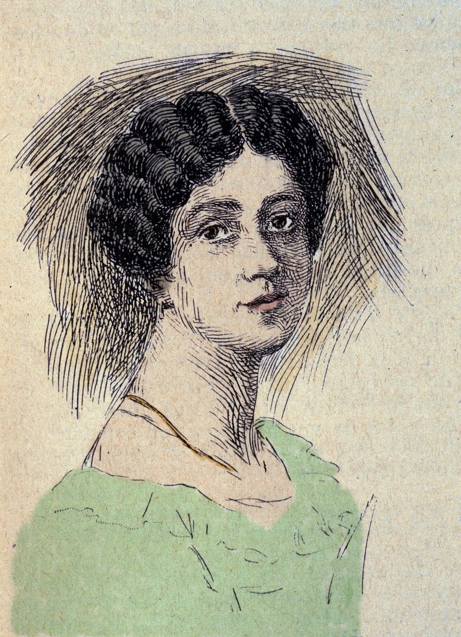 Theodore Ulrike Sophie von Levetzow portréja (1804-1899) Utolsó szerelem – Johann Wolfgang von Goethe (1749-1832) (Ulrike von Levetzow bárónő portréja, Goethe utolsó szeretője) Metszet alkotó: Unknown artist