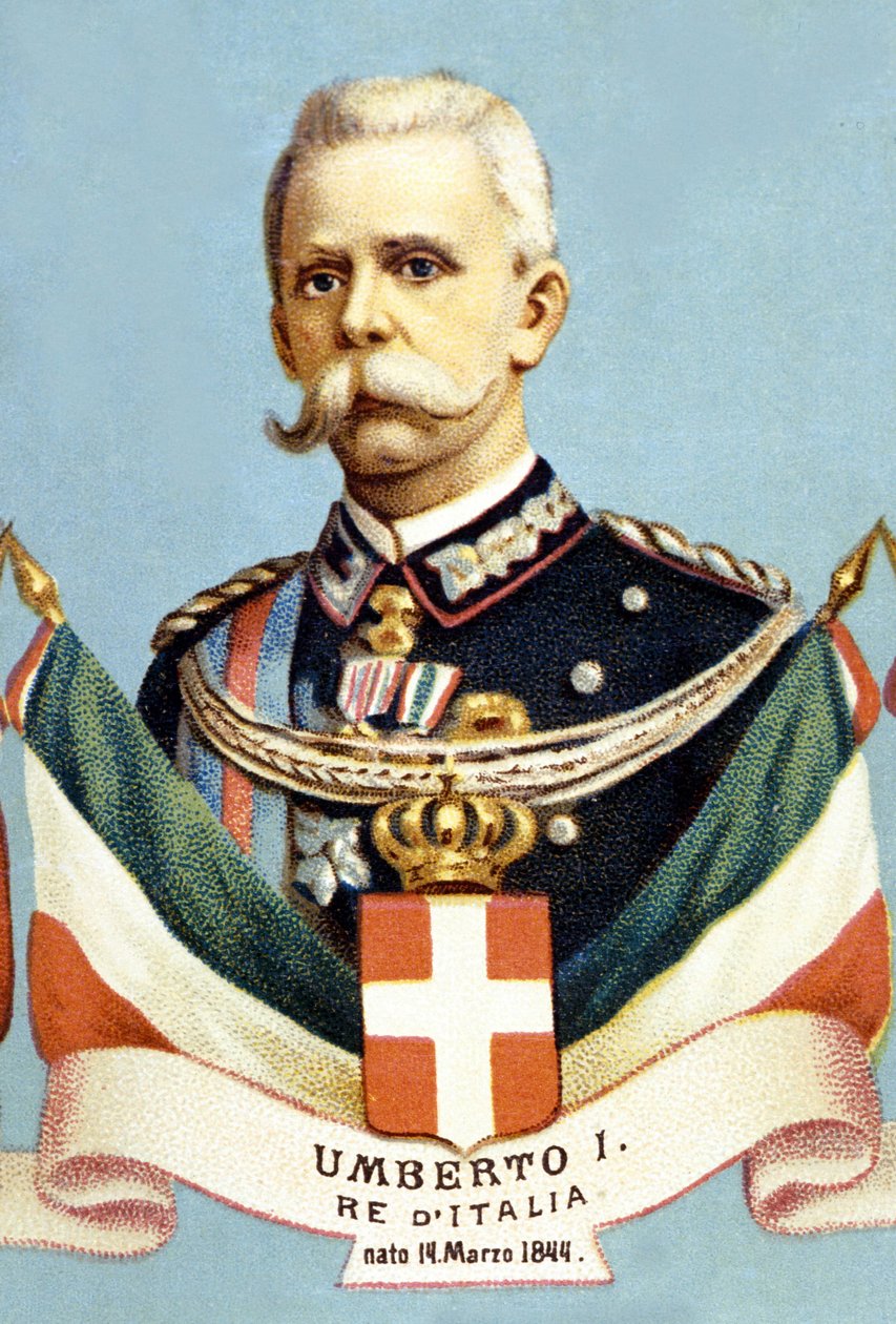 Umberto, Olaszország első királyának portréja (Humbert I alkotó: Unknown artist