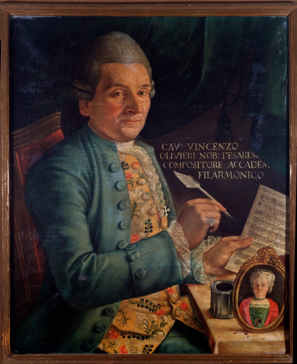 Vincenzo Olivieri olasz zeneszerző portréja (festmény alkotó: Unknown artist