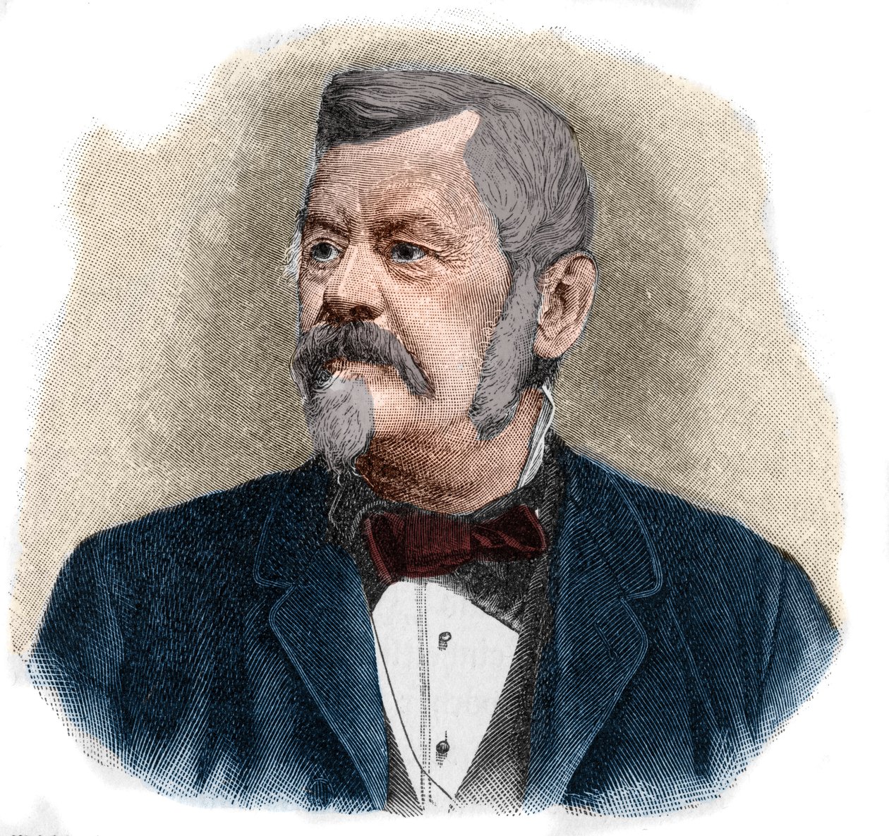 Wilhelm Jordan (1842-1899) német geodézus portréja. alkotó: Unknown artist