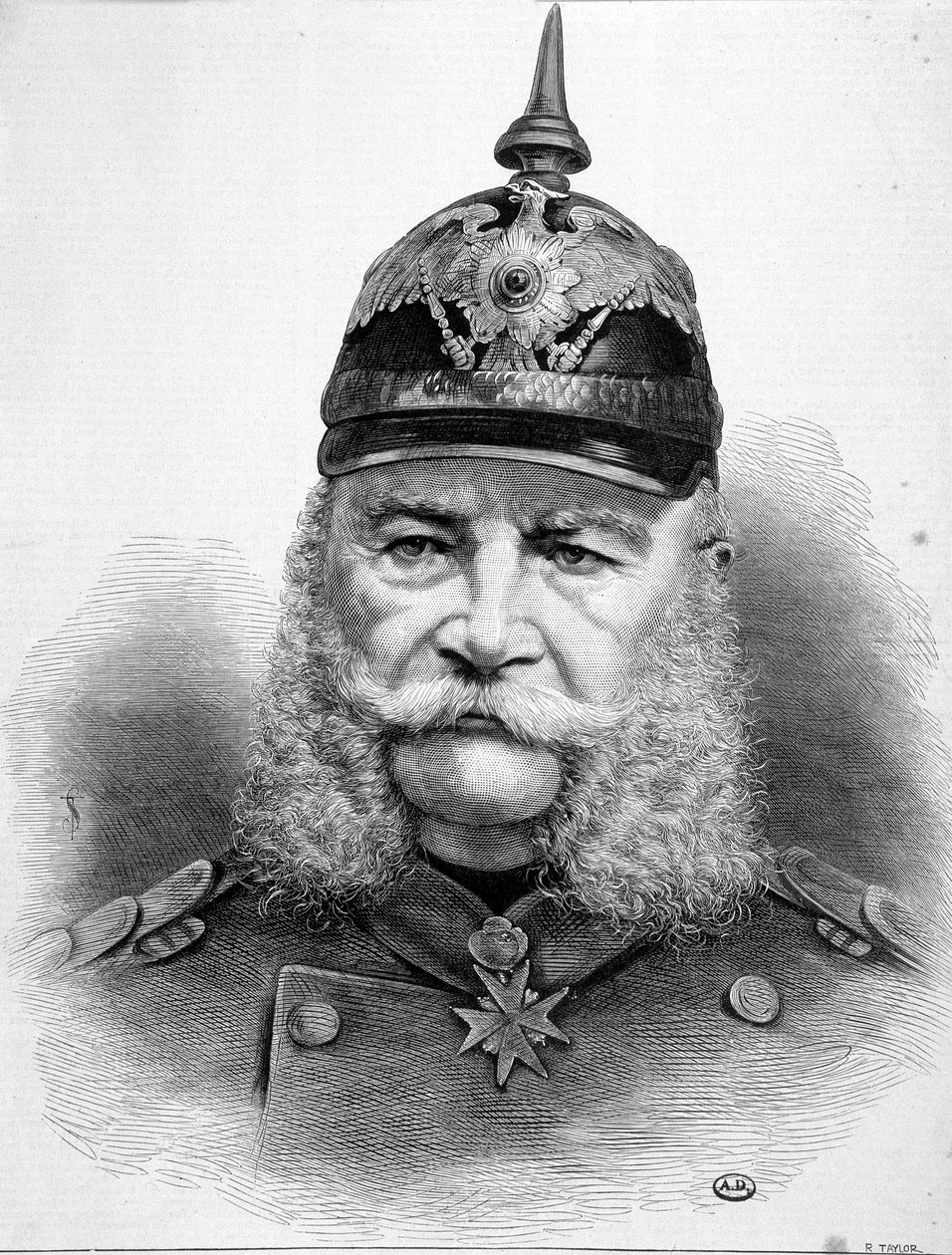 William Friederich Ludwig 1. porosz király és német császár (1797-1888) portréja. alkotó: Unknown artist