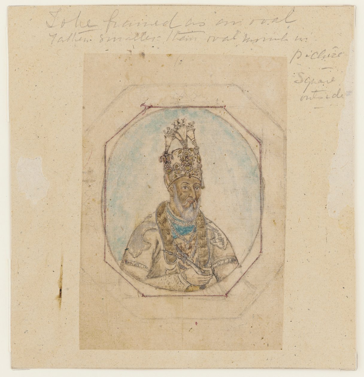 Egy mogul uralkodó portréja alkotó: Unknown artist