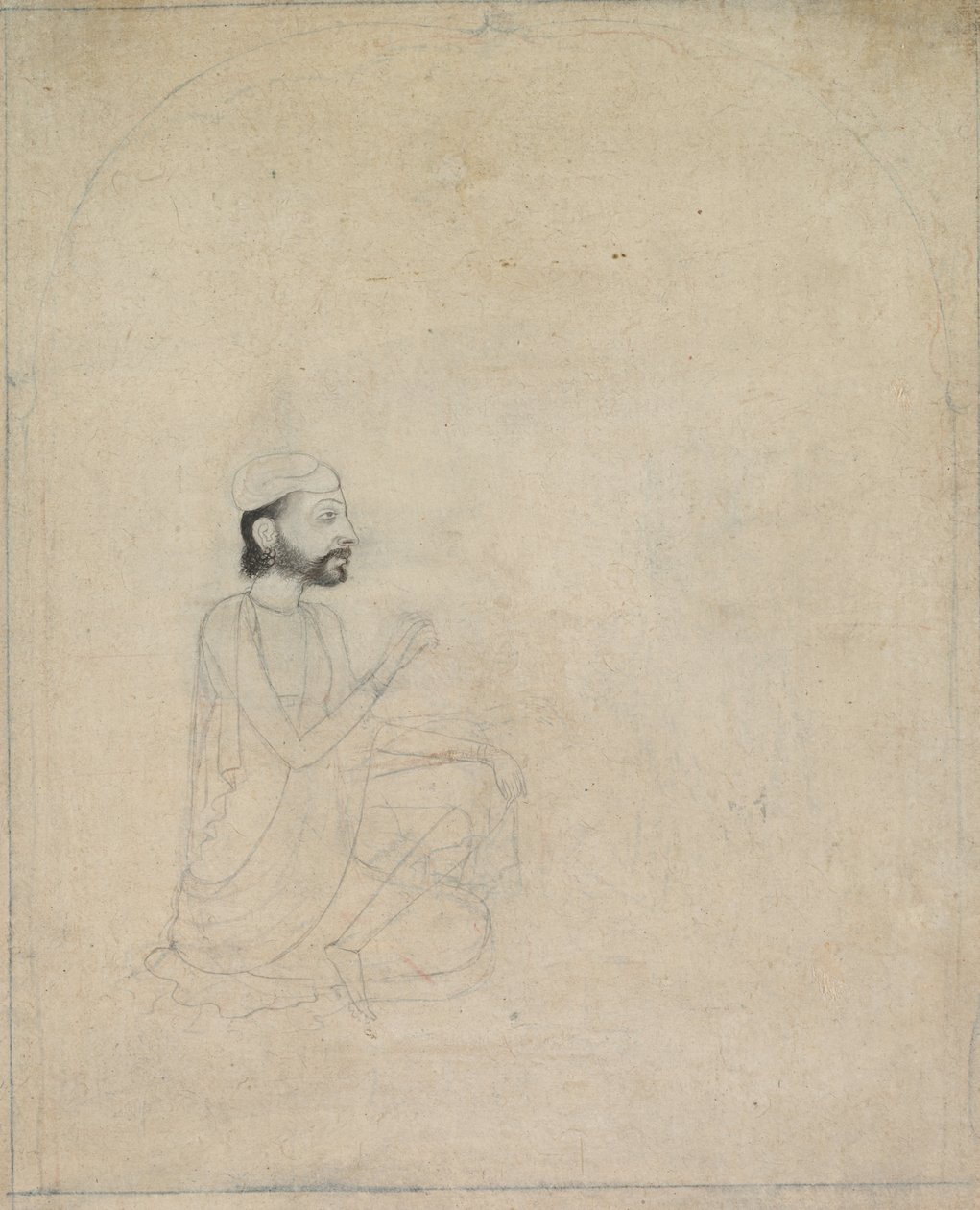 Egy ülő férfi portréja alkotó: Unknown artist