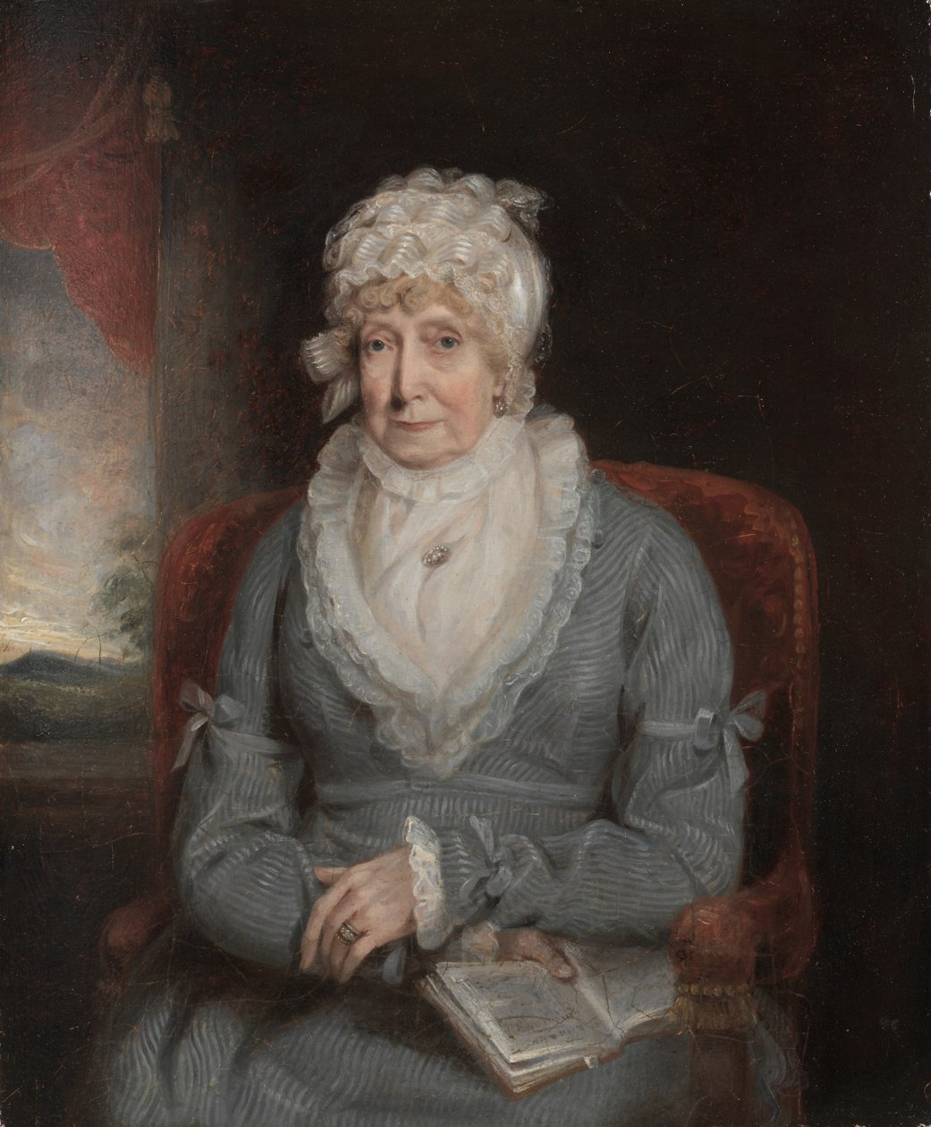 Egy női portré (Mrs. Ann Hivlyn) alkotó: Unknown artist