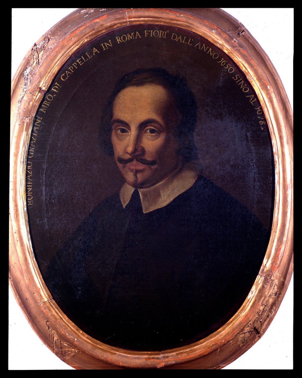 Bonifazio Graziani olasz zeneszerző portréja (1604 / 1605-1664) Névtelen festmény. 18. század. Bologna, Polgári Múzeum Bibliográfiai Múzeum alkotó: Unknown artist