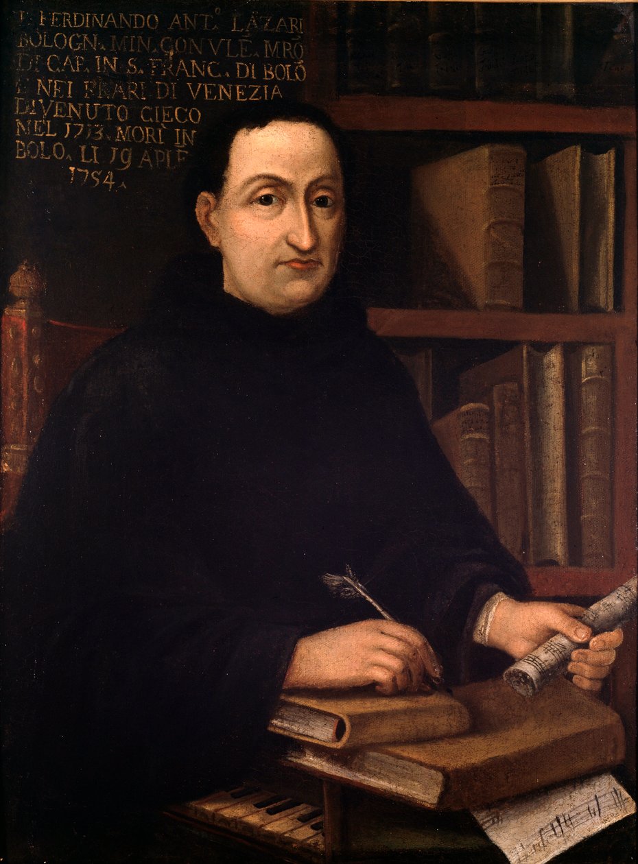 Ferdinando Antonio Lazari (1678-1754) olasz zeneszerző portréja Névtelen festmény. 18. század. Bologna, Polgári Múzeum Bibliográfiai Múzeum alkotó: Unknown artist