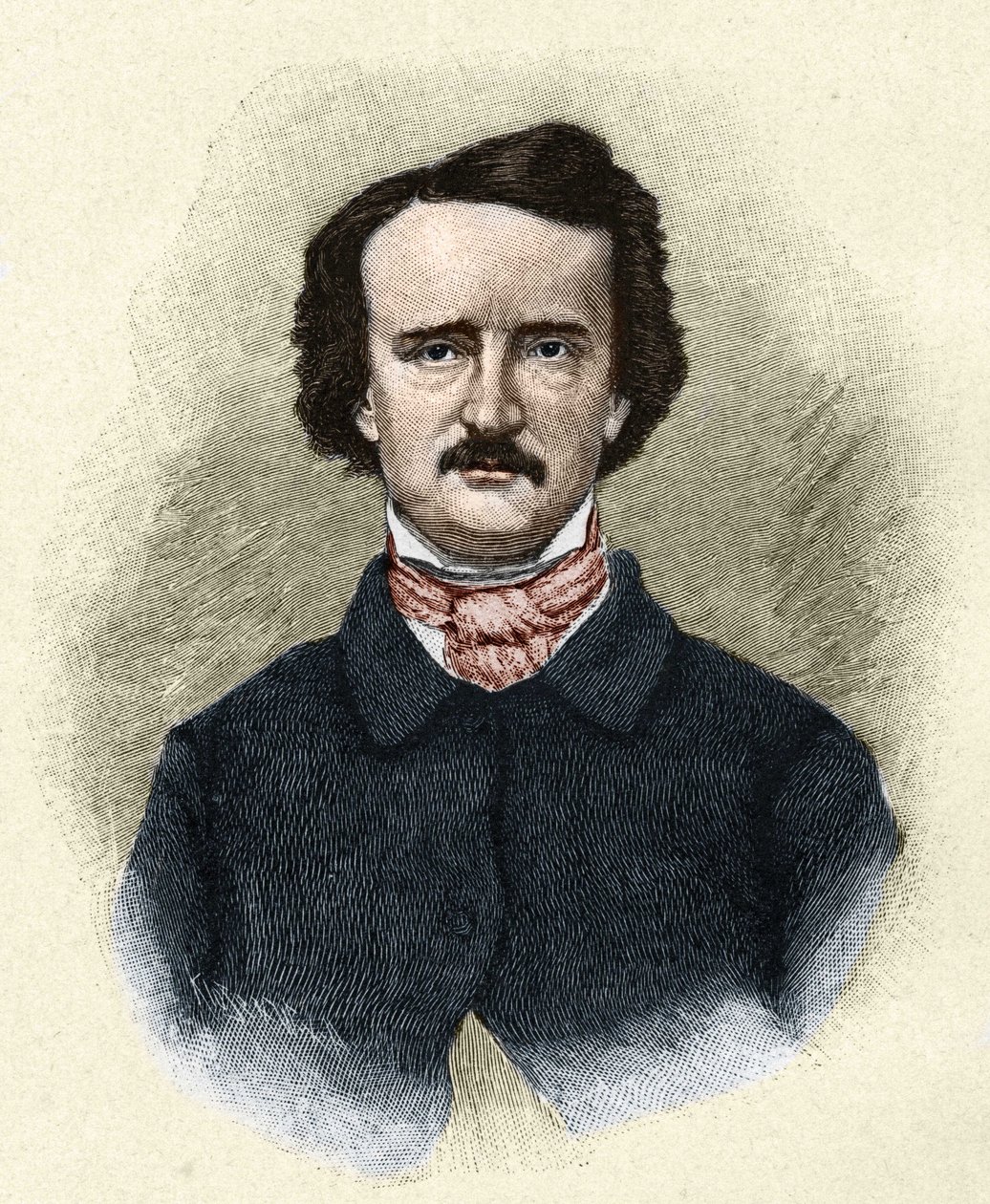 Edgar Allan Poe (1809-1849) amerikai író portréja. alkotó: Unknown artist