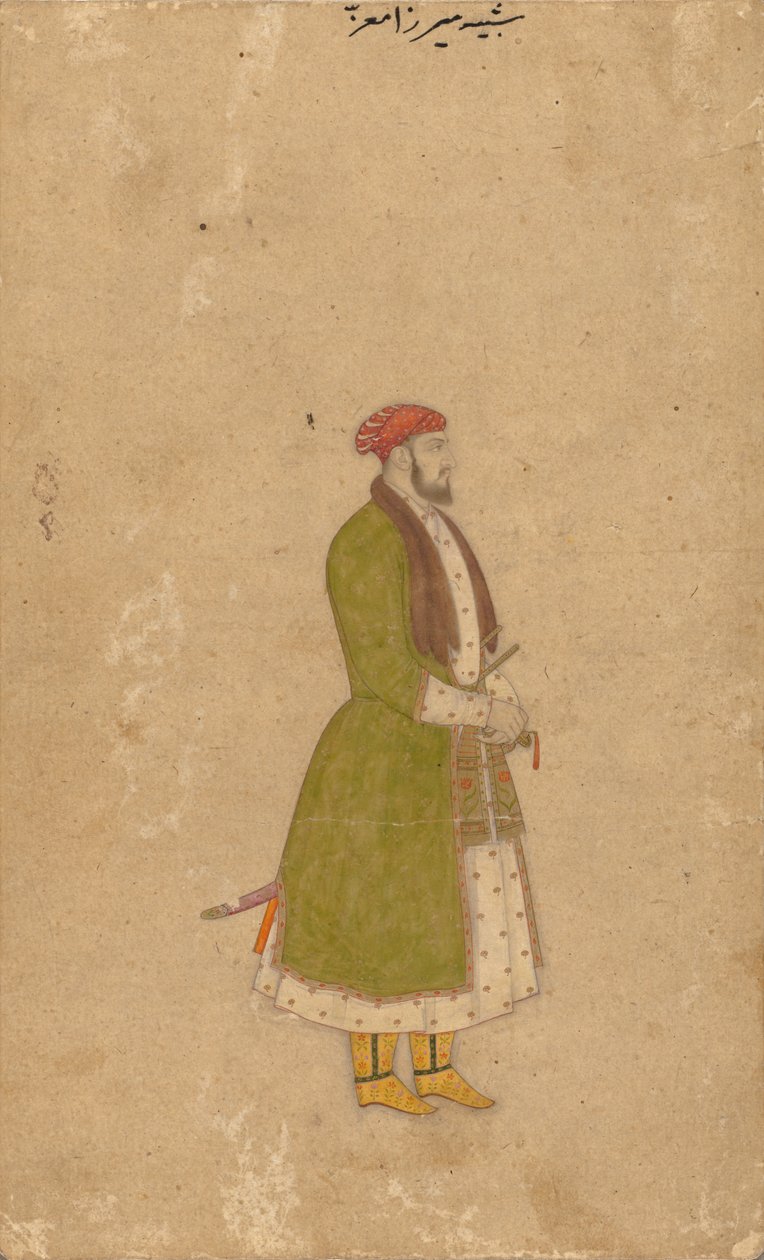 Mirza Muizz udvarnok portréja alkotó: Unknown artist