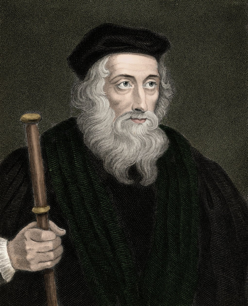 John Wyclif (vagy Wycliff vagy Wycliffe) angol teológus és reformátor portréja alkotó: Unknown artist
