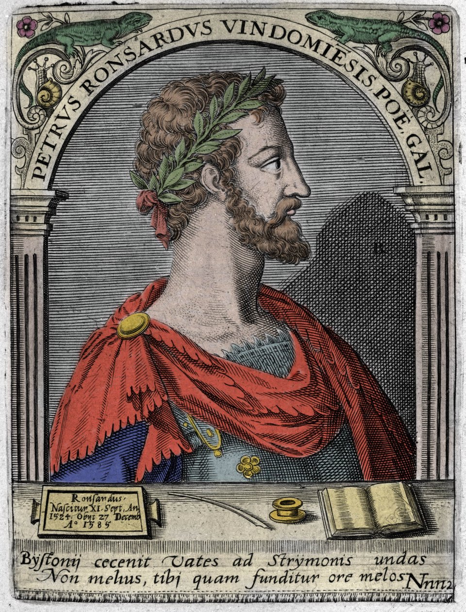 Pierre de Ronsard (1524-1585) francia költő portréja. alkotó: Unknown artist