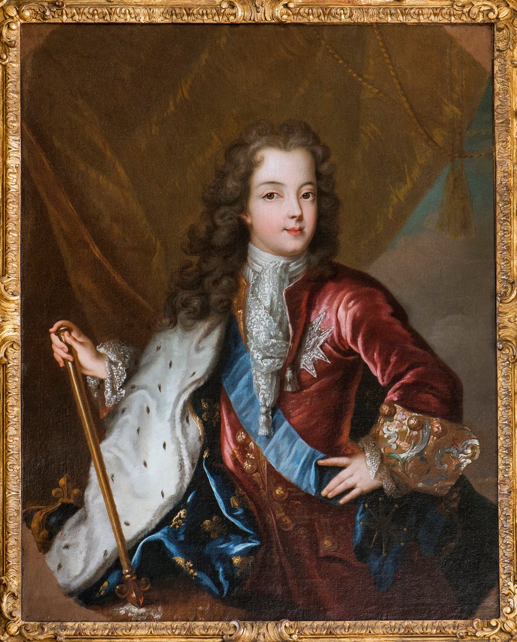 XV. Lajos francia király portréja - olaj, 18. századi névtelen vászon - Musee de Sceaux alkotó: Unknown artist