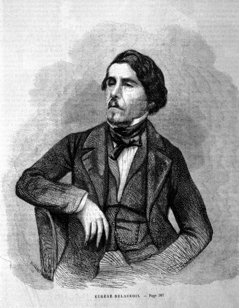 Eugène Delacroix (1798-1863) festő portréja. alkotó: Unknown artist