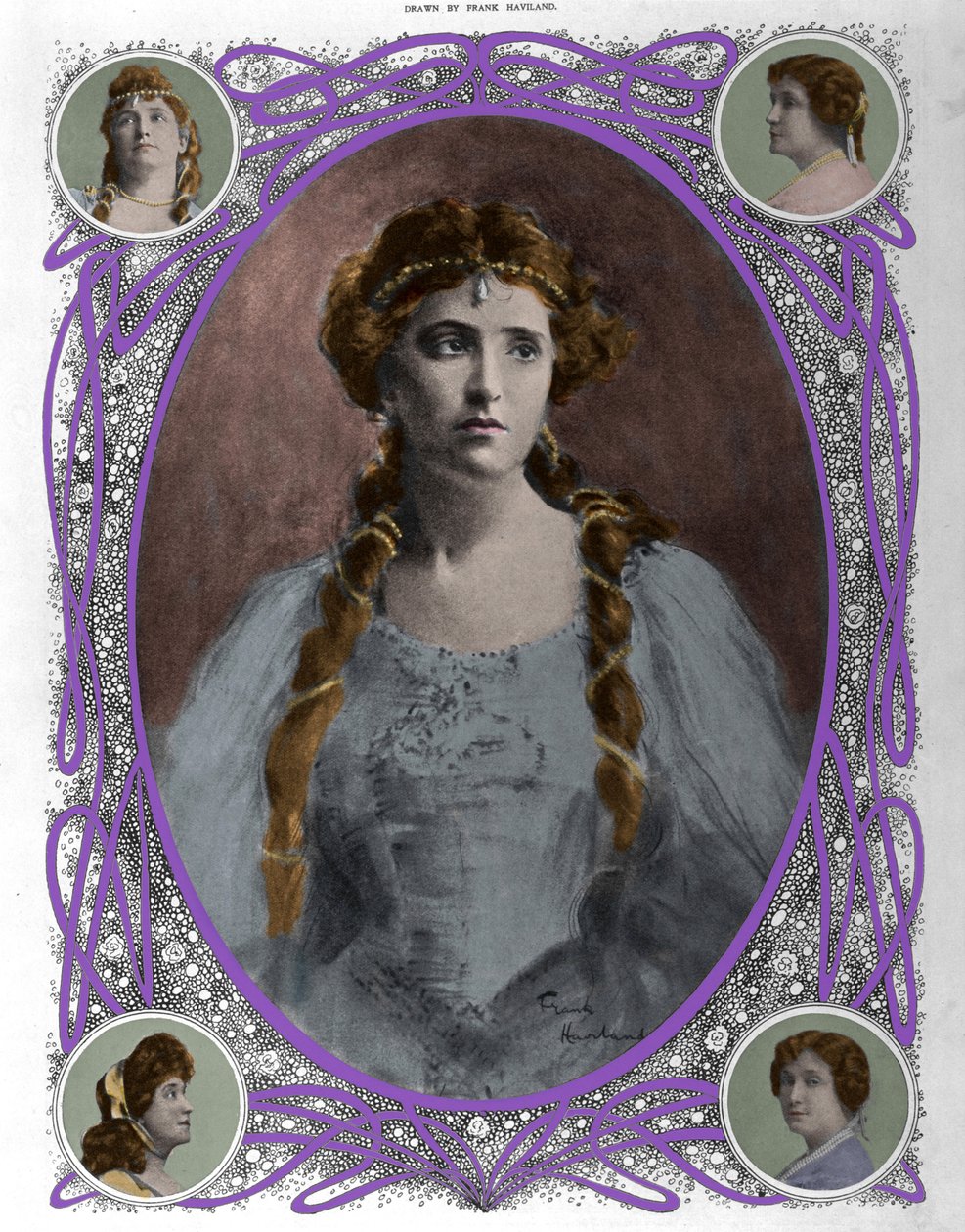 Nellie (Nelly) Melba (1861-1931) énekesnő portréja 19. század vége alkotó: Unknown artist