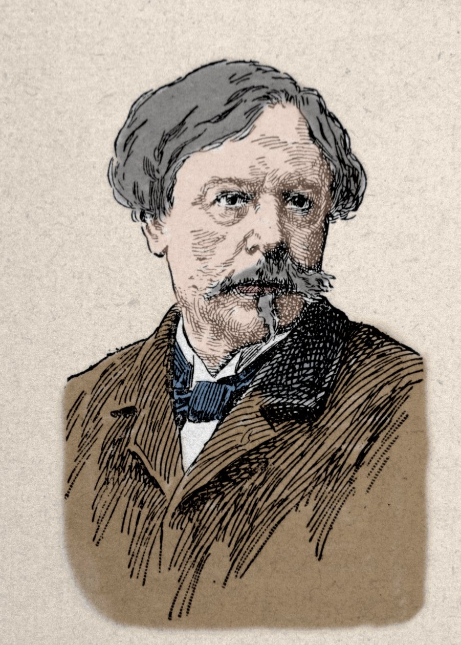 Edmond de Goncourt (1822-1896) író portréja XIX. alkotó: Unknown artist