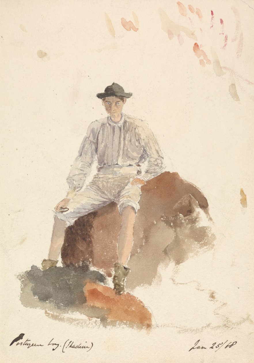 Portugál fiú (Madeira) 1868. január 25 alkotó: Unknown artist