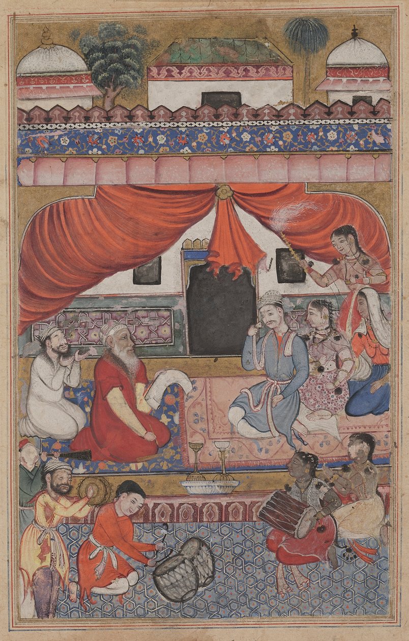 Felkészülés Mahmuda és az ifjú vezír házasságára, egy Tuti-namából (Papagáj meséi): Harmincharmadik éjszaka alkotó: Unknown artist
