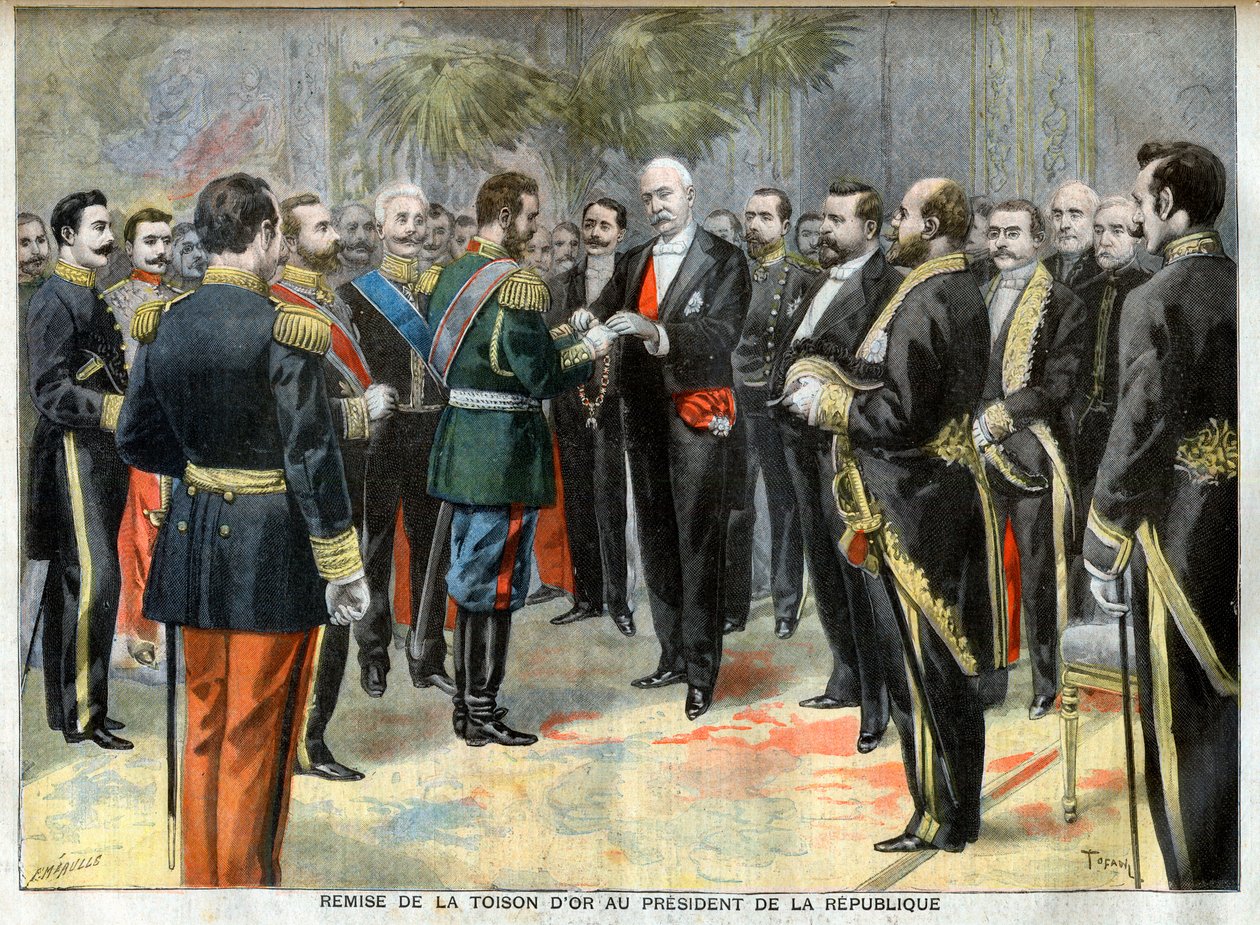 Az Aranygyapjú átadása Felix Faure köztársasági elnöknek alkotó: Unknown artist