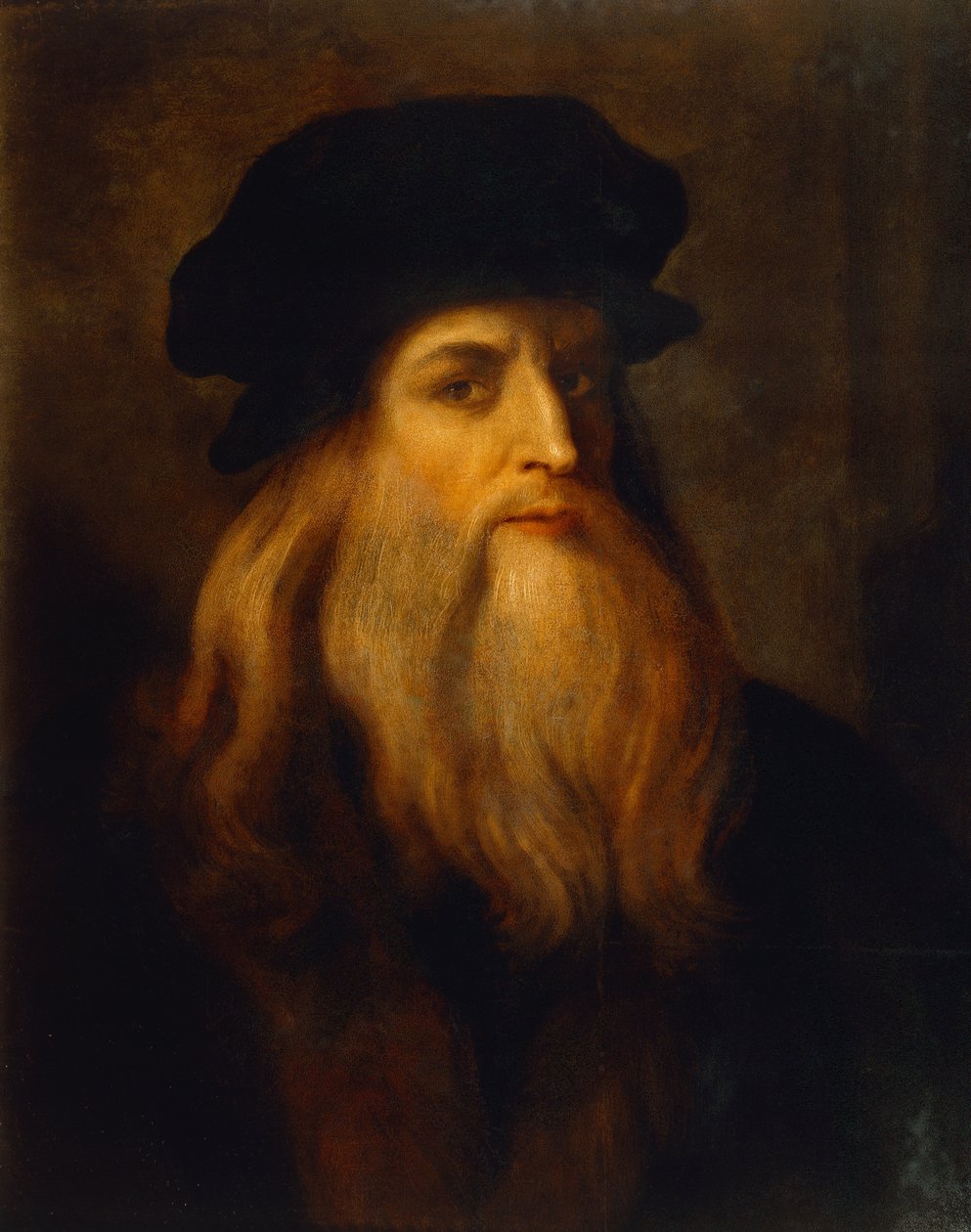 Leonardo da Vinci (1452-1519), ismeretlen művész feltételezett önarcképe alkotó: Unknown artist
