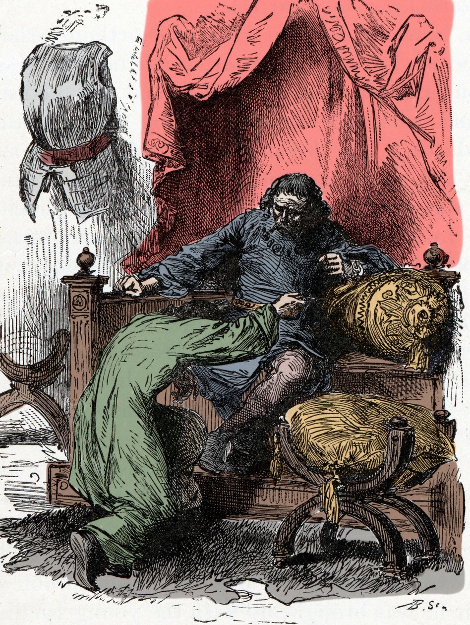 Henrik herceg az életét ajánlja fel, amikor apja kételkedik hűségében a korona visszaadásakor – Henrik herceg (más néven Bollingbroke, IV. Henrik Anglia alkotó: Unknown artist