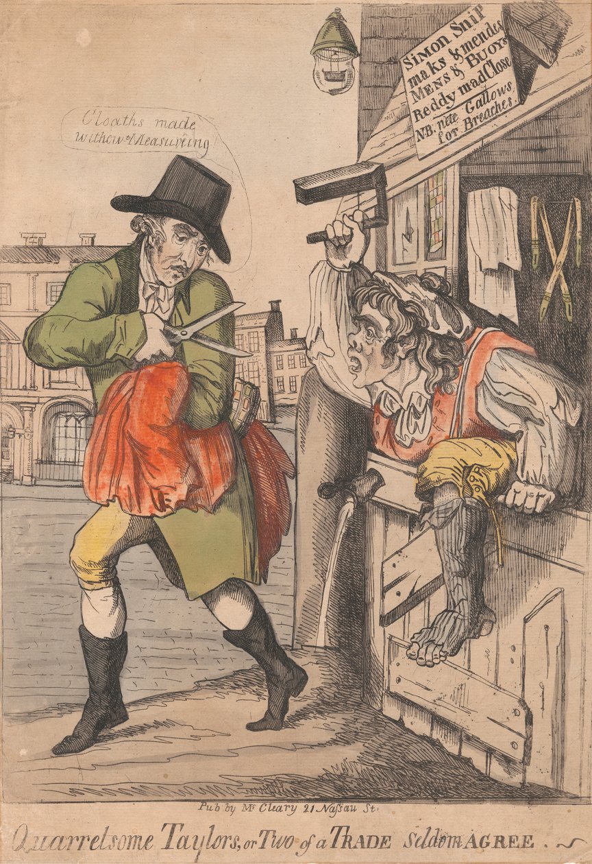 A veszekedő Taylorok, avagy a két üzletember ritkán ért egyet alkotó: Unknown artist