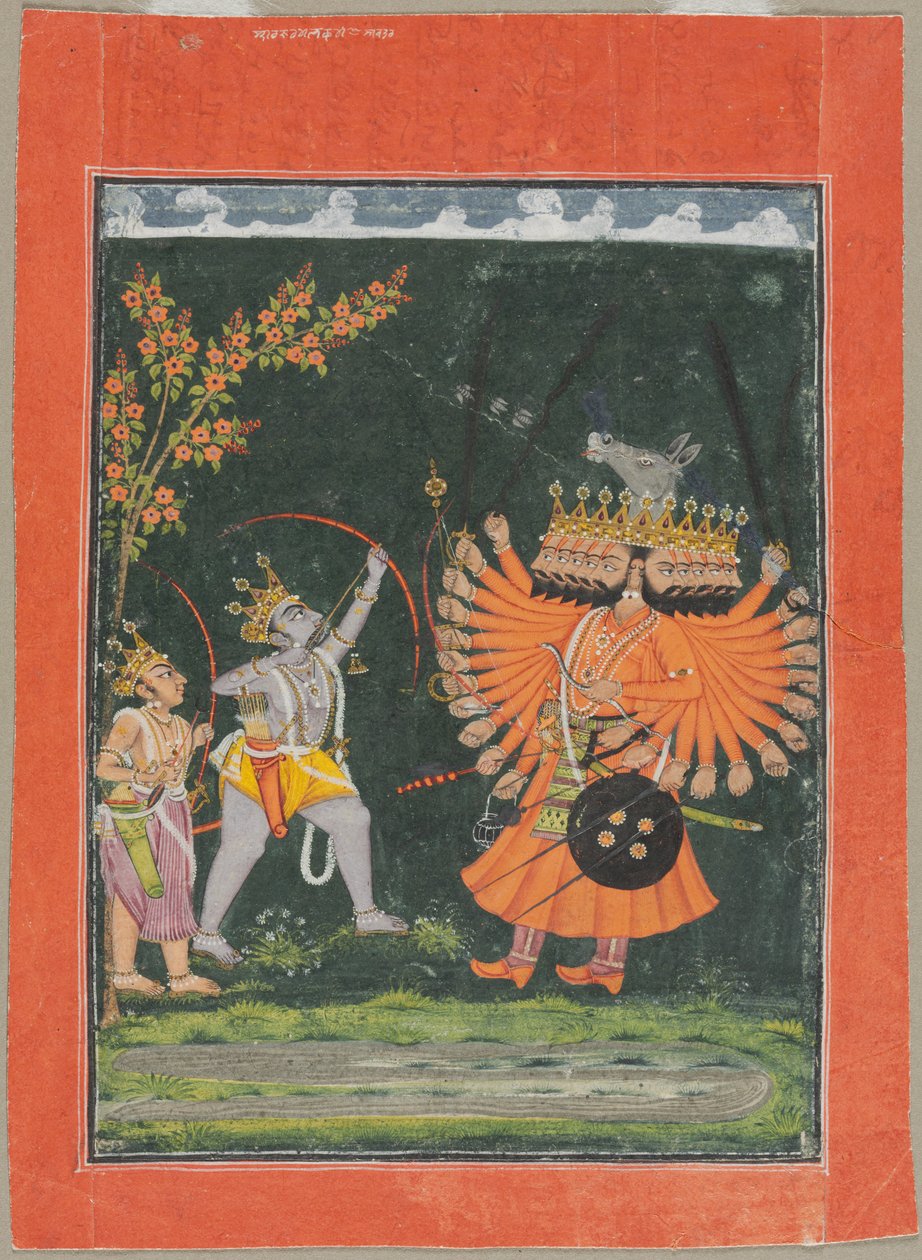 Harc Ravana Rama és Laksh alkotó: Unknown artist