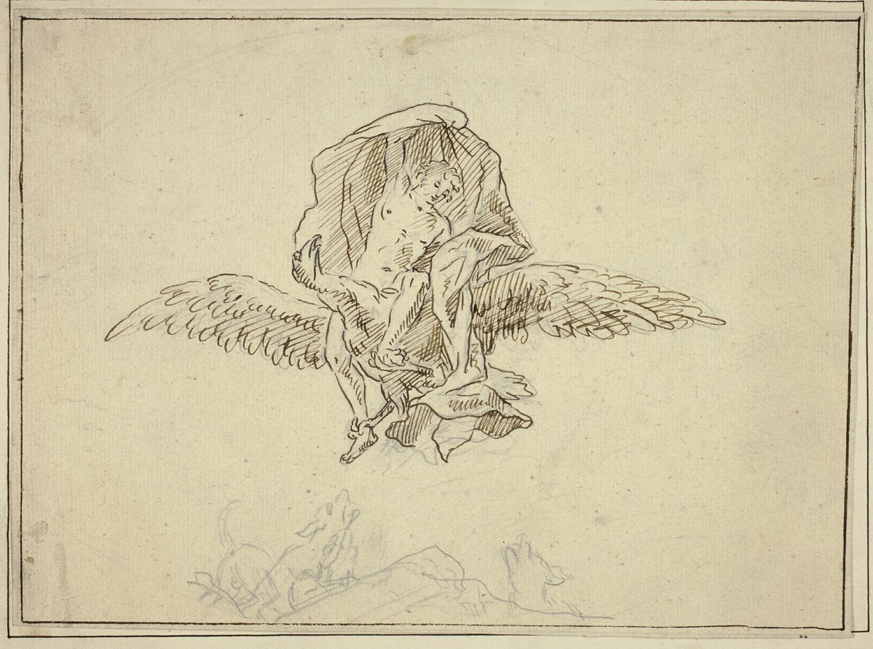 A Ganümédész megerőszakolása alkotó: Unknown artist