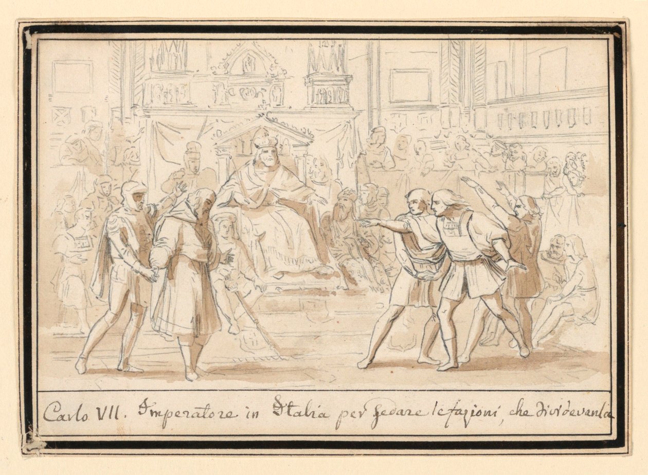 Henrik császár az ellenségek kibékülése Olaszországban VII alkotó: Unknown artist