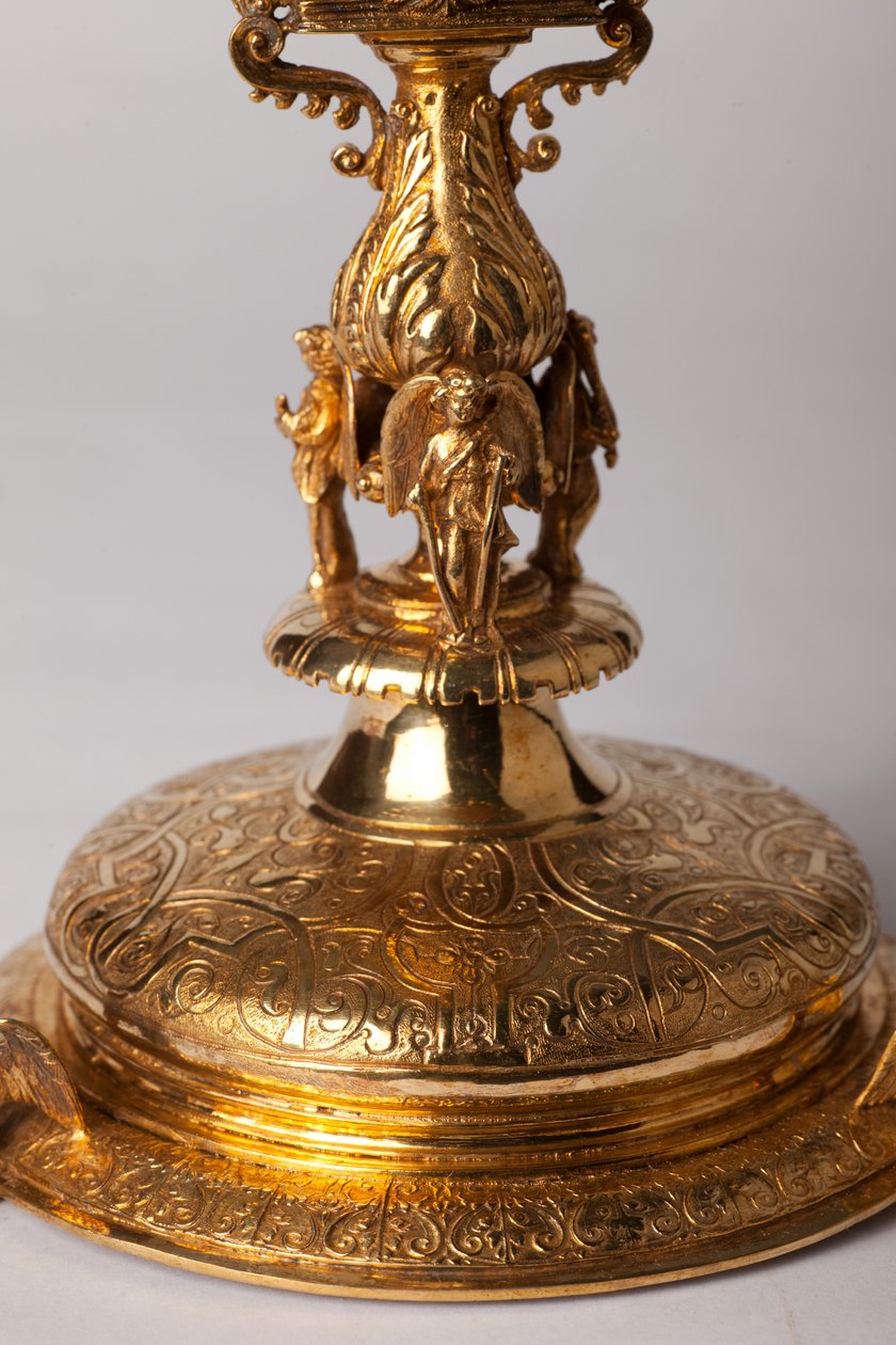Ereklyetartó kereszt. Fémkovácsolás ékszerekkel. Eredeti apátság (Saint-Amand Tournai, ex-Elnone. 16. század. Részlet al. alkotó: Unknown artist