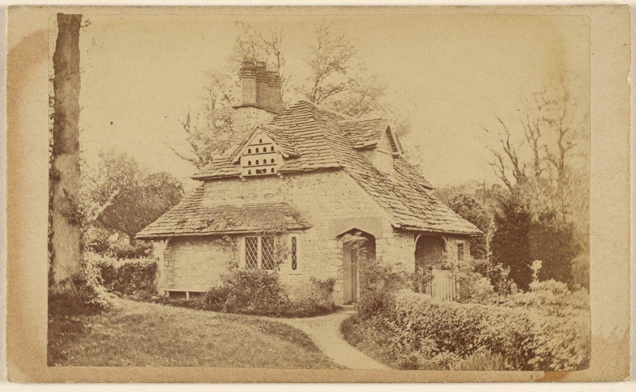 Thomas Roberts rezidenciája Wodenethe Fish Kill on Hudson N.Y. [a Rose Cottage külső nézete, Blaise Hamlet] alkotó: Unknown artist