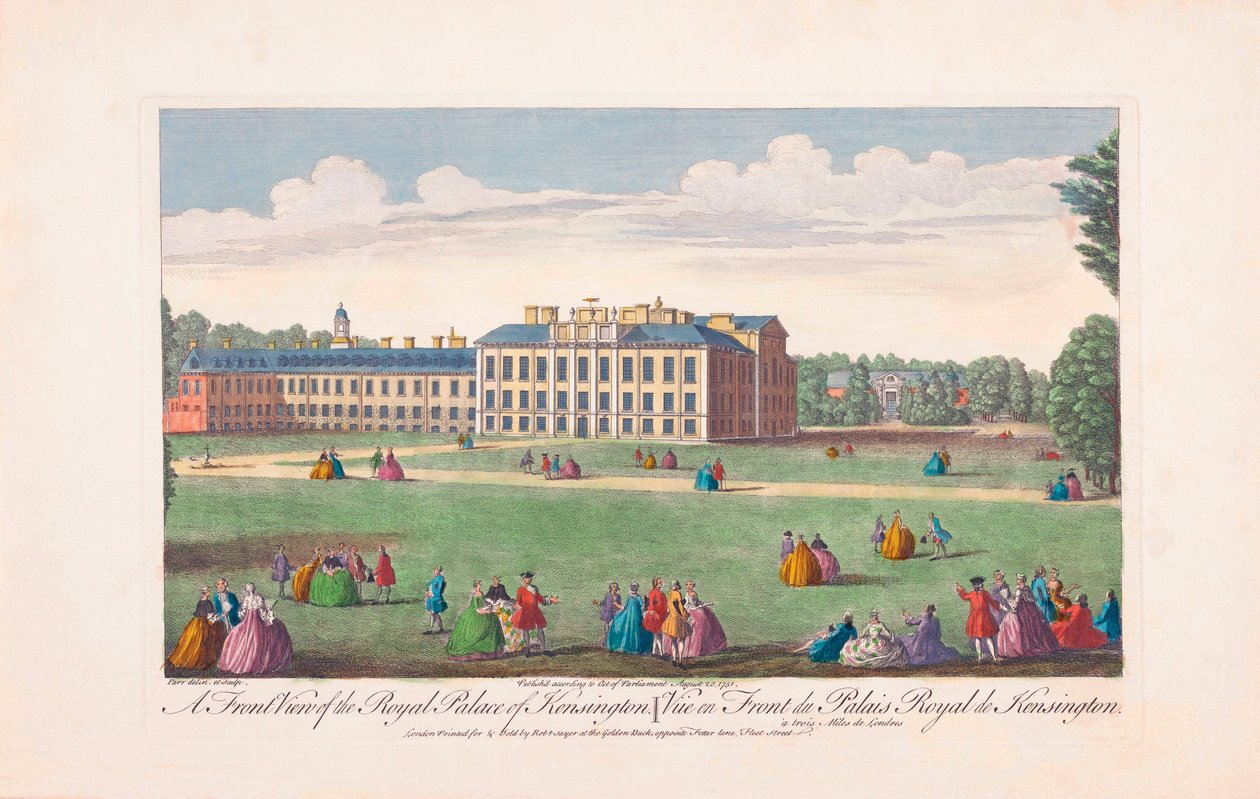 Kensington királyi palota a 18. században alkotó: Unknown artist