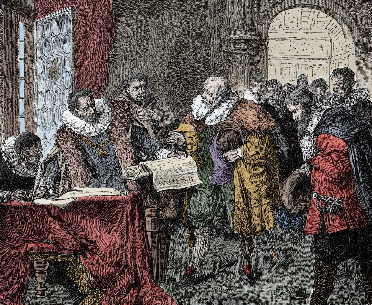 II. Rudolf felséglevelet adományoz – II. Rodolf osztrák császár (1552-1612) 1609-ben adományozza a felséglevelet (vallásszabadság a Cseh Királyságnak) alkotó: Unknown artist