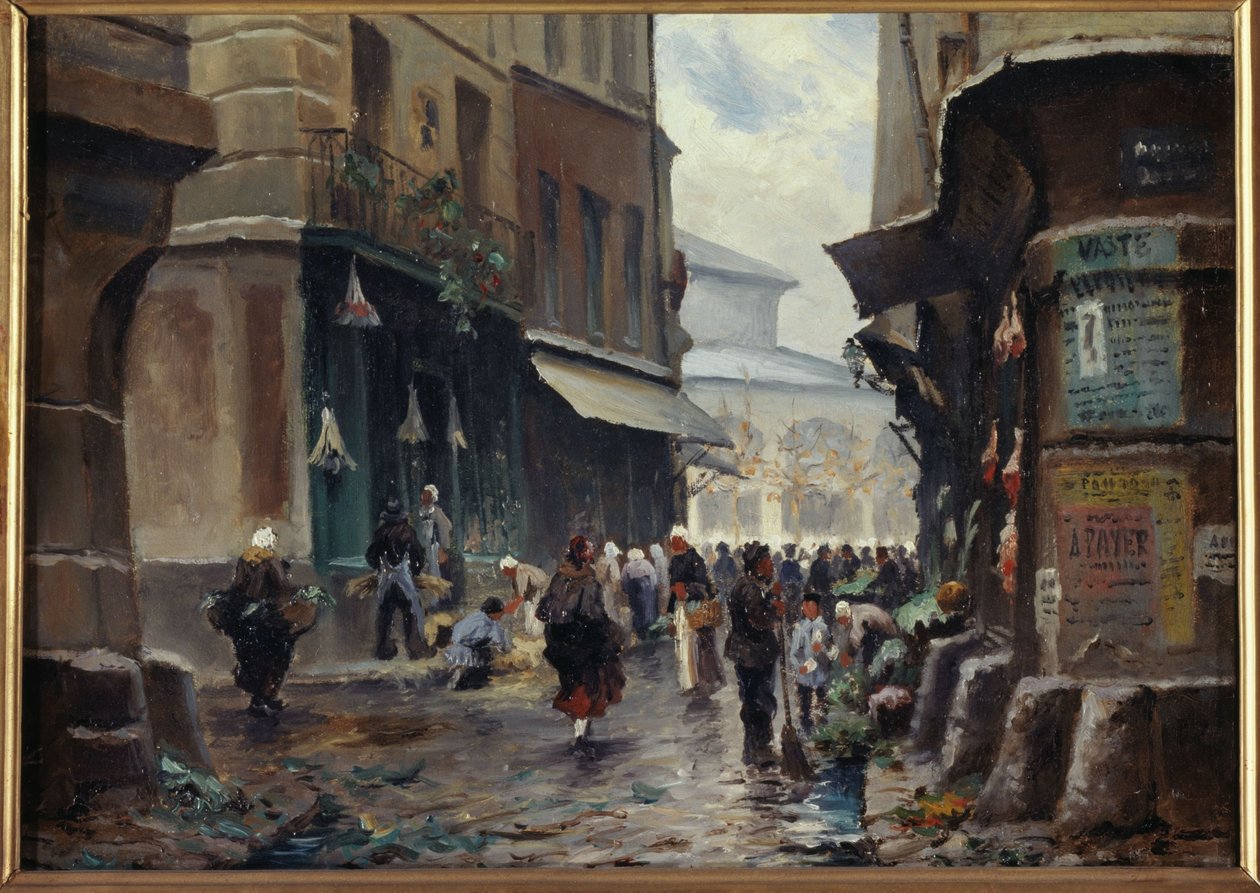 Rue Pirouette, 1880 körül, mai 1. kerület, 1875 és 1885 között (festmény) alkotó: Unknown artist