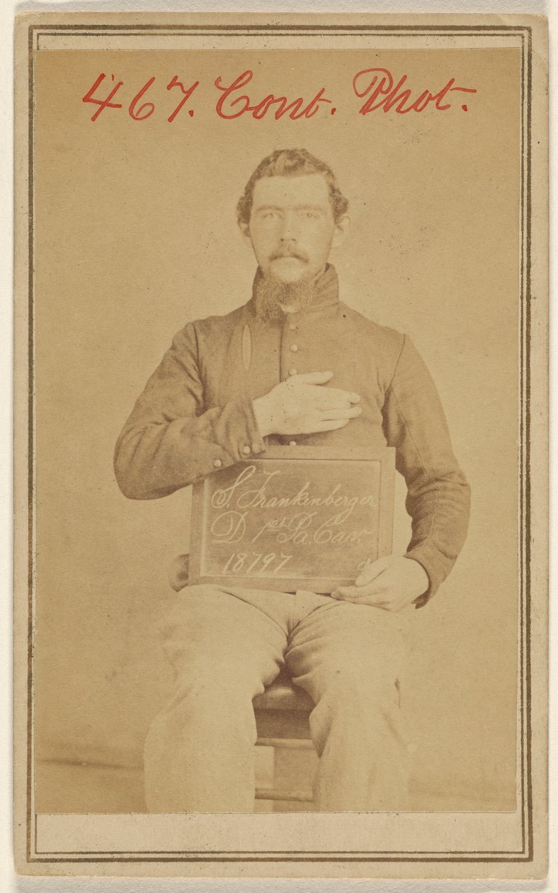 [S. Frankenberger D. 1. Pa. Cav. 18797, polgárháborús áldozat] alkotó: Unknown artist