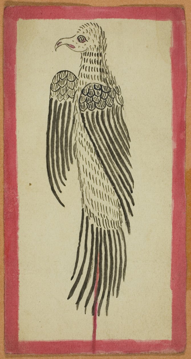 Feláldozott állat a négy rituális kártyából álló készletből (Tsakalis) alkotó: Unknown artist