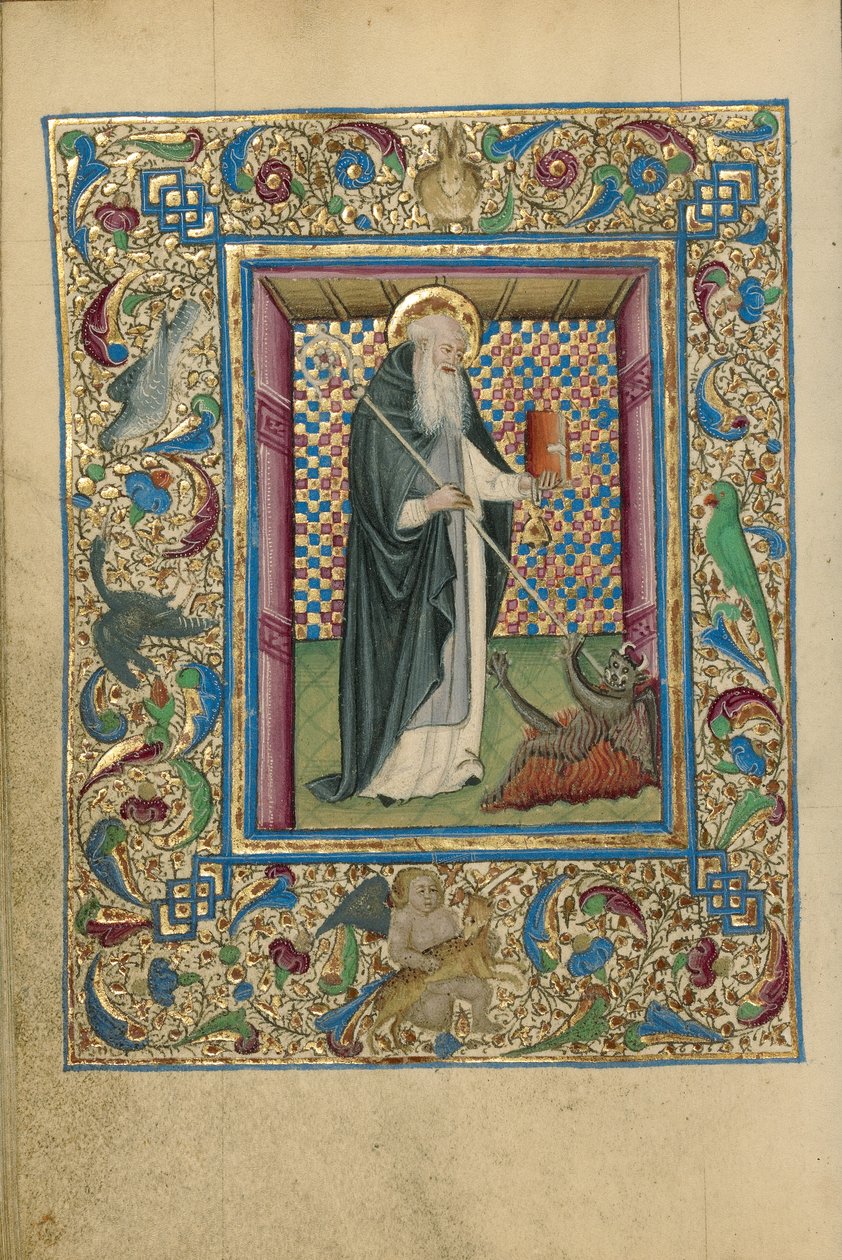 Szent Antal visszafogja az ördögöt alkotó: Unknown artist