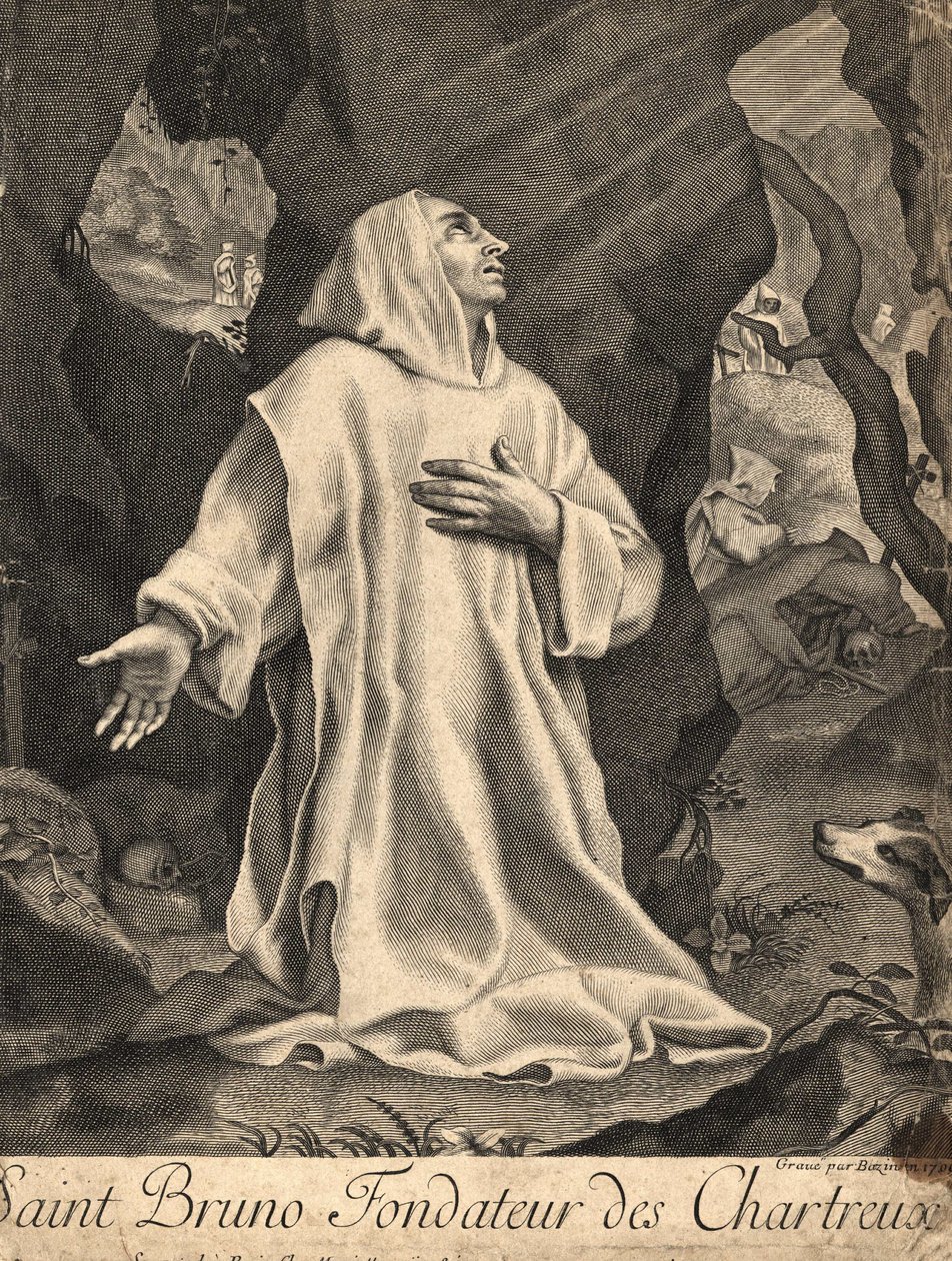 Szent Bruno, a karthauzi rend alapítója (Köln, 1035. sz. Serra San Bruno, Calabria alkotó: Unknown artist