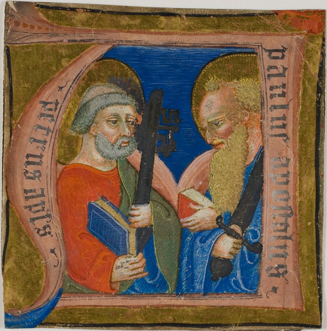 Szent Péter és Pál egy históriás "N" kezdetű kóruskönyvből származó kóruskönyvben alkotó: Unknown artist