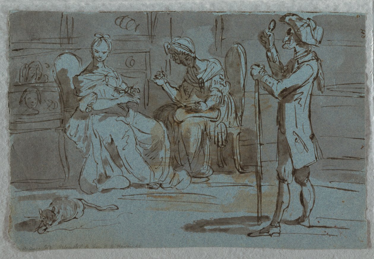 Szatirikus lenyomat: Az udvarló alkotó: Unknown artist