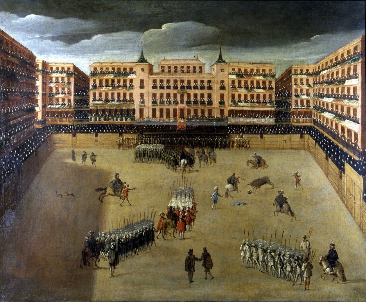 Corrida jelenete Madridban, olaj, vászon alkotó: Unknown artist