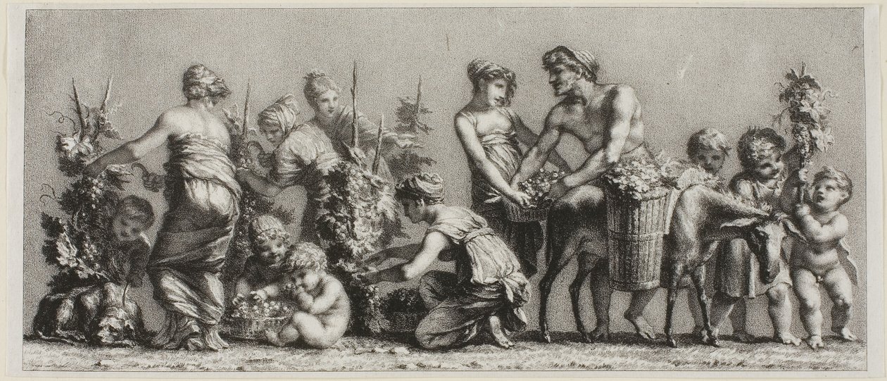 Szőlőszüret jelenete alkotó: Unknown artist