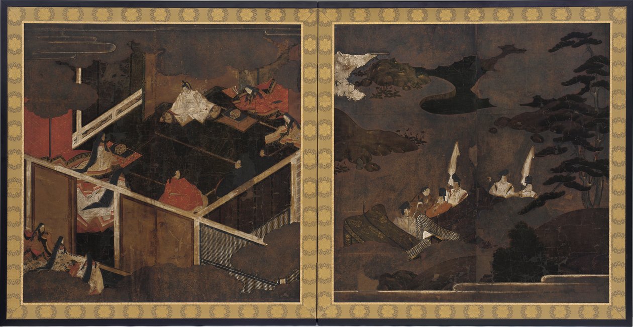 Jelenetek a <em>The Tale of Genji</em>ből alkotó: Unknown artist