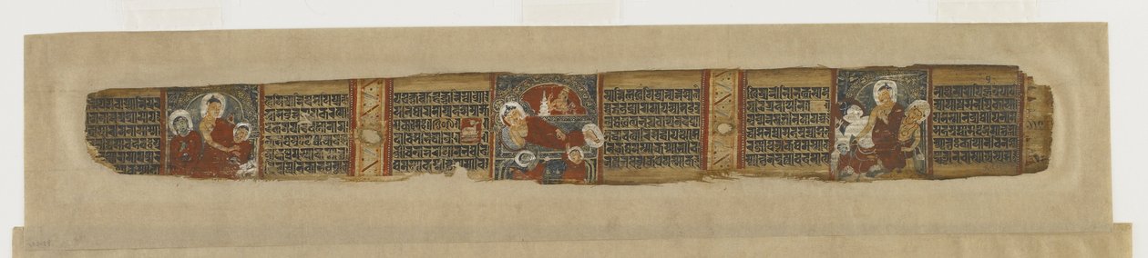 Jelenetek Buddha életéből egy <em>Prajna-paramita</em> kéziratból alkotó: Unknown artist