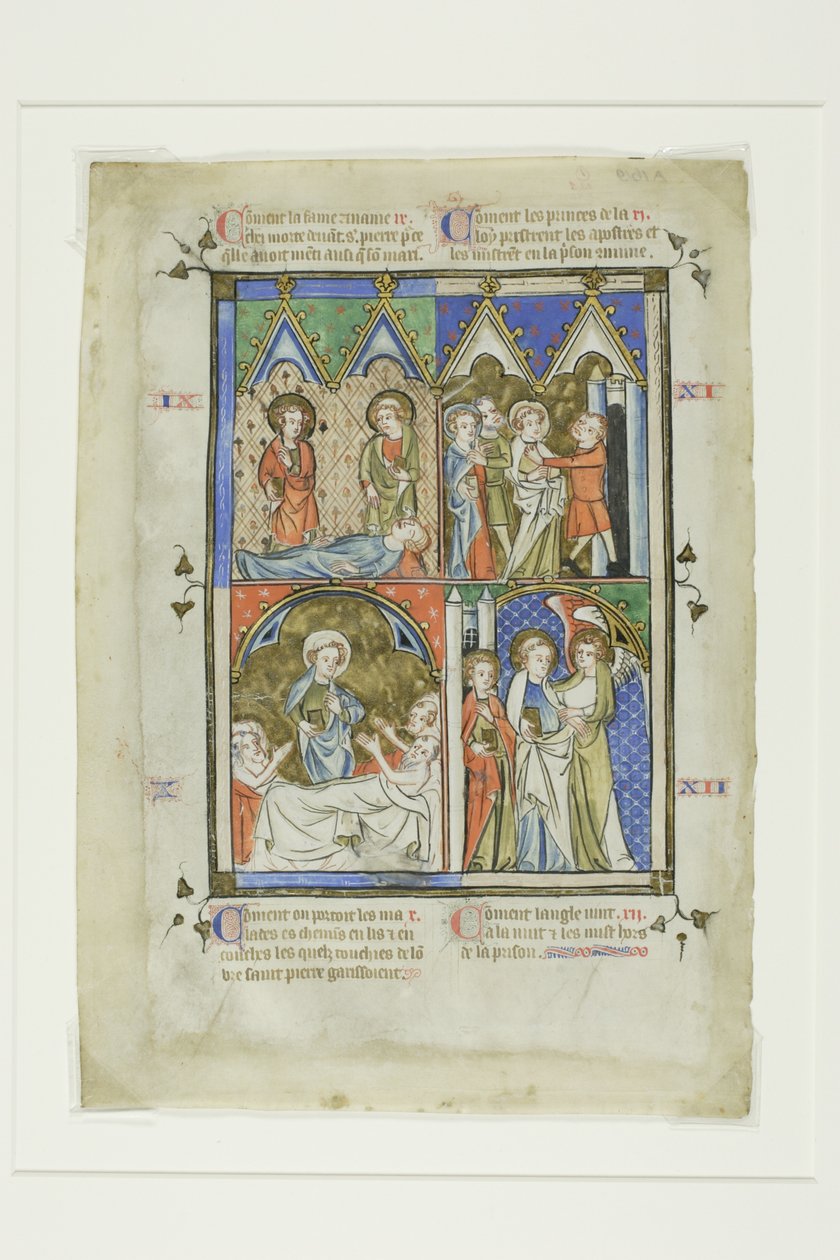Jelenetek Szent Péter csodáiból, a Bible Historiale vagy Képes Újszövetségből alkotó: Unknown artist