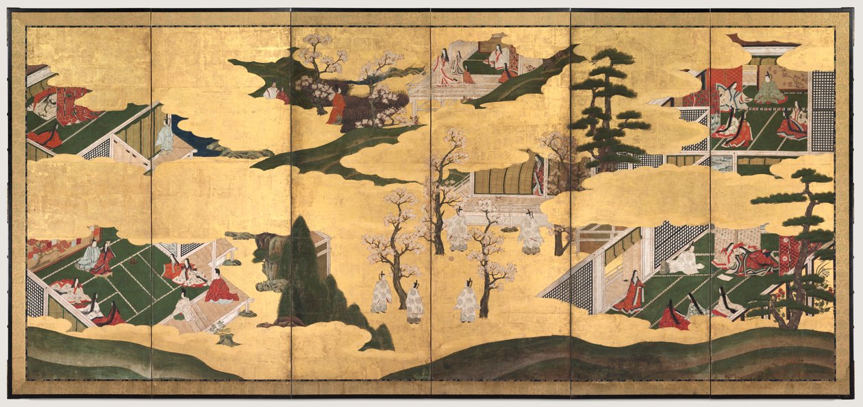 Jelenetek a Genji meséjéből alkotó: Unknown artist