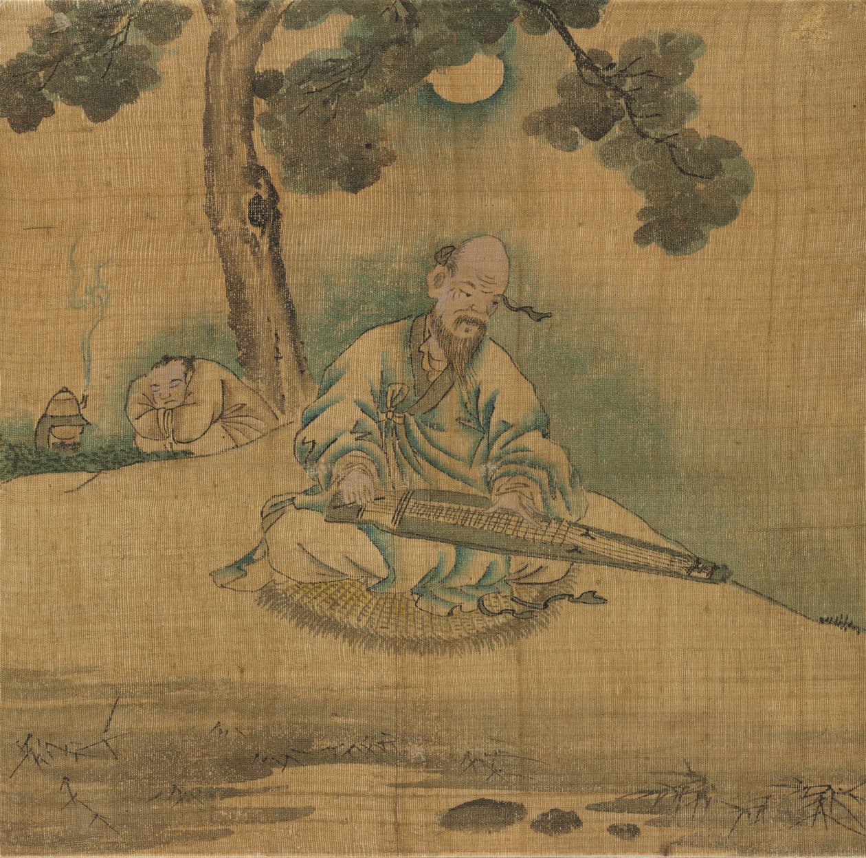Tudós Qin-t játszik alkotó: Unknown artist