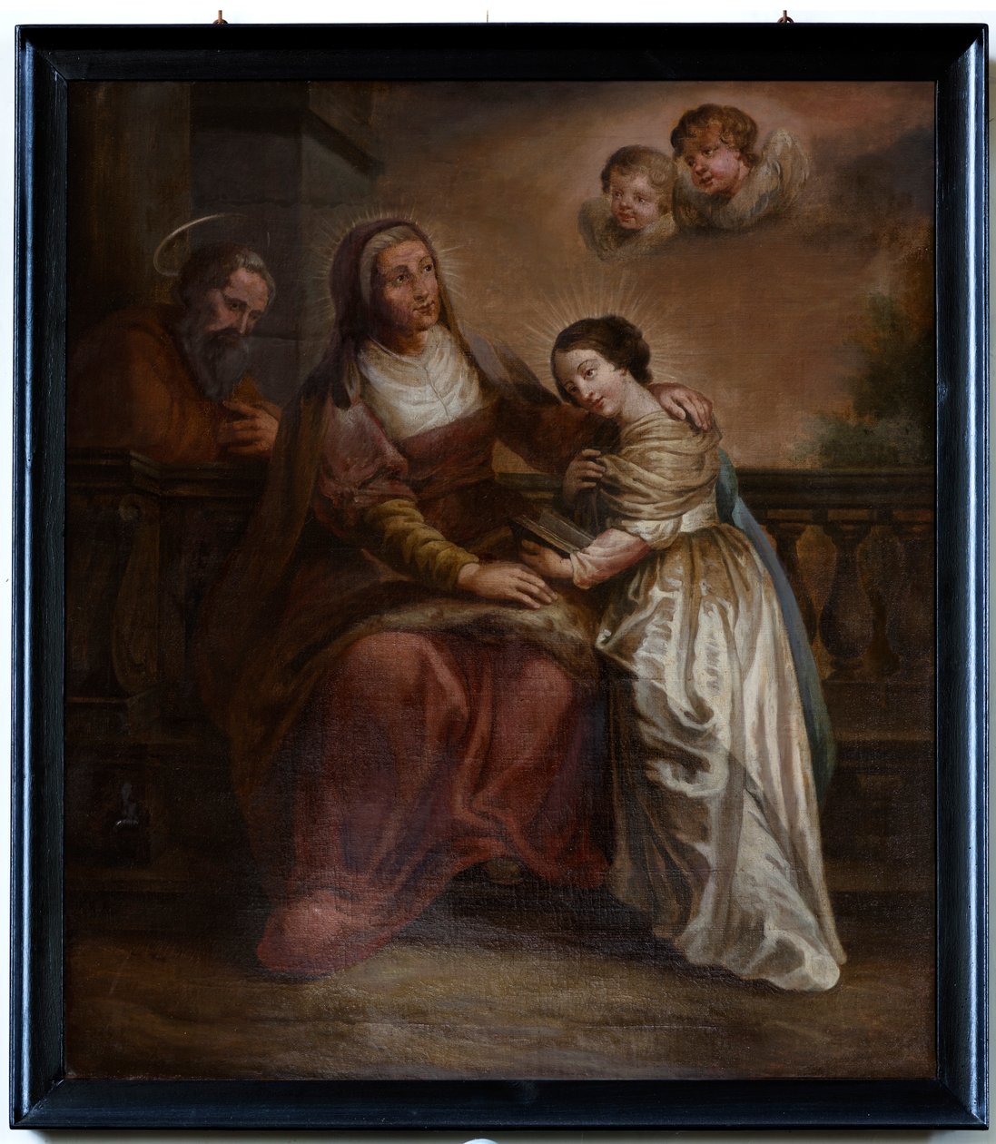 Schilderij, "Maria és szülei" alkotó: Unknown artist